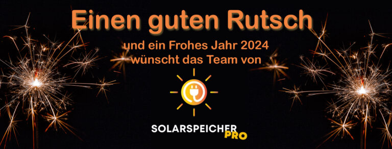 Frohes Neues 2024 mit Solarenergie