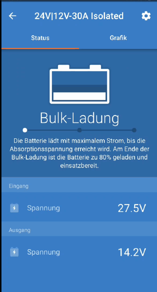 Victron App Einstellungen