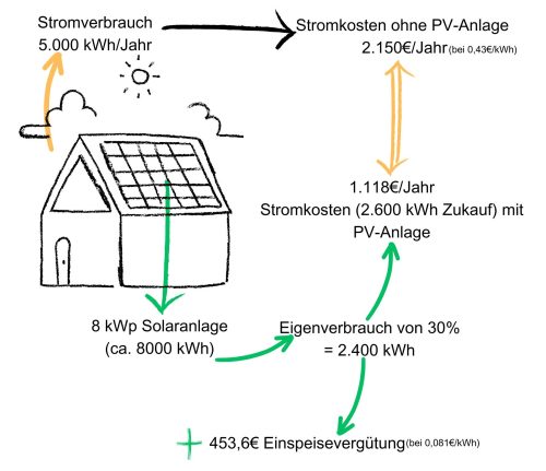 So senkst du die Kosten mit einer PV-Anlage